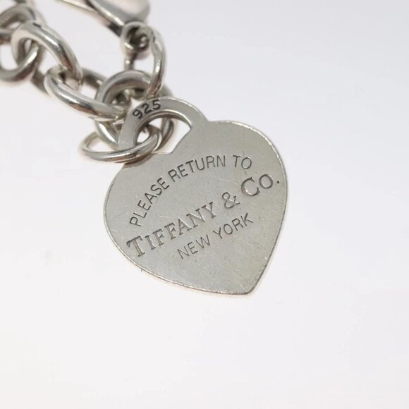 TIFFANY&Co. Return To TIFFANY & Co. Heart Tag Bracelet Ag925 Silver Auth am8225 - Picture 6 of 7